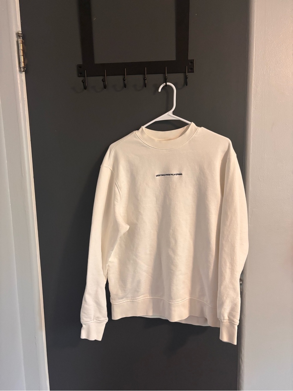 Mango Men's Cream Crewneck Sweatshirt